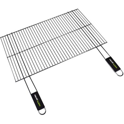 COOK IN GARDEN  Grille chrom&eacute;e 67x40cm 1 poign&eacute;e manche soft touch