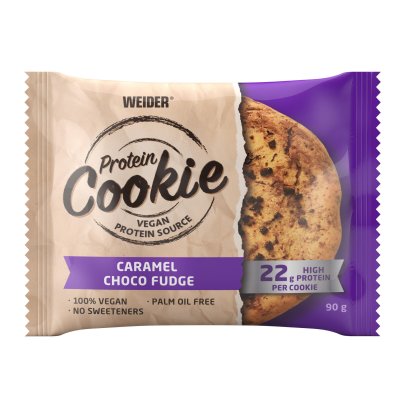 WEIDER Cookie Prot&eacute;in&eacute; Caramel Chocolat 100% Vegan 90g - 