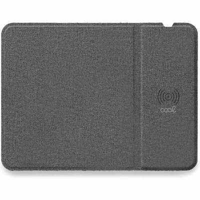 COOL  alfombrilla rat&oacute;n + base carga inal&aacute;mbrica qi 15w