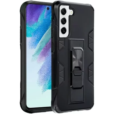 COOL  funda hard clip negro para samsung galaxy s21 fe g990b