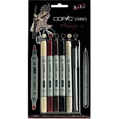 COPIC  Kit  Marqueur Ciao 5+1, Manga 5