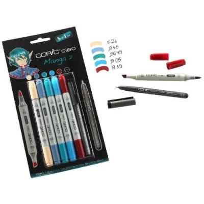 COPIC  marqueurs ciao 5+1 set, manga 2 cz22075557