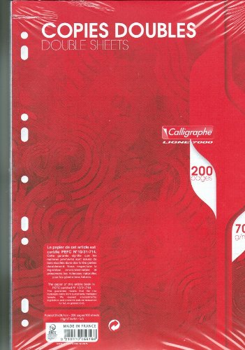 GENERIQUE Copie Double Blanche A4 5x5 70g Perforee - Sachet De 50