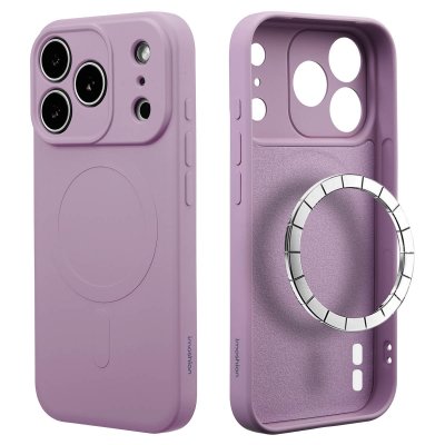 IMOSHION Coque adapt&eacute; &agrave; Apple iPhone 17 Pro Max -  Coque Couleur avec MagSafe - Violet