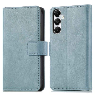 IMOSHION Coque adapt&eacute; &agrave; Samsung Galaxy A17 (5G) -  &Eacute;tui de t&eacute;lephone portefeuille - Bleu clair