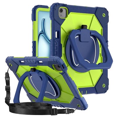 AVIZAR Coque Antichoc - iPad Air 13 (2024/2025/M4 2026) - Poign&eacute;e Support - Vert