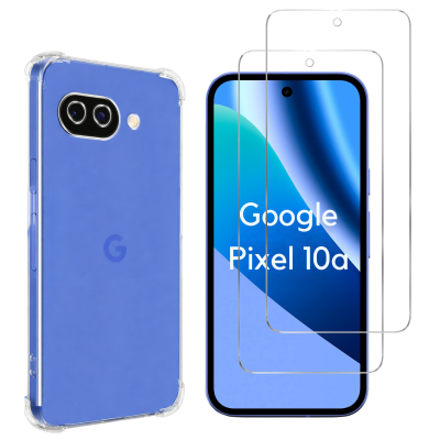 PHONILLICO Coque antichoc pour Google Pixel 10a et 2 Verres Tremp&eacute; Film Protection Ecran