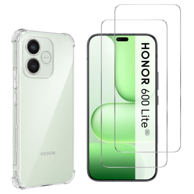 PHONILLICO Coque antichoc pour Honor 600 Lite 5G et 2 Verres Tremp&eacute; Film Protection Ecran