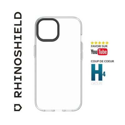RHINOSHIELD Coque Antichoc pour iPhone 16 Plus avec Technologie Anti-Jaunissement Transparent