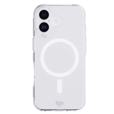 TECH21 Coque Antichoc pour iPhone 17 Compatible MagSafe avec Bords Renforc&eacute;s Transparent