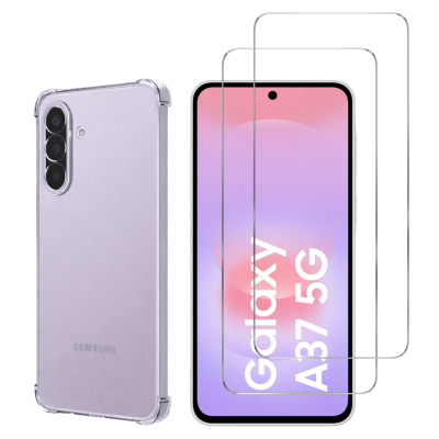 PHONILLICO Coque antichoc pour Samsung Galaxy A37 5G et 2 Verres Tremp&eacute; Film Protection Ecran