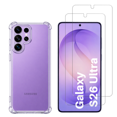 PHONILLICO Coque antichoc pour Samsung Galaxy S26 ULTRA et 2 Verres Tremp&eacute; Film Protection Ecran