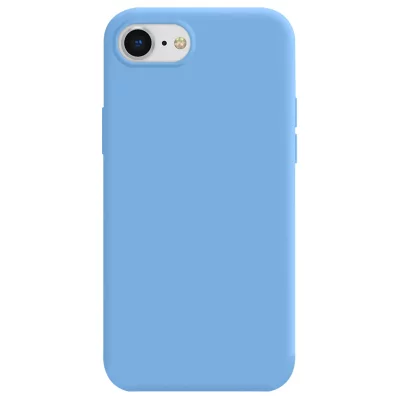 MOXIE Coque Antichoc Premium pour iPhone 7 / 8 / SE 2020 Collection Color Skin en TPU Bleu ciel