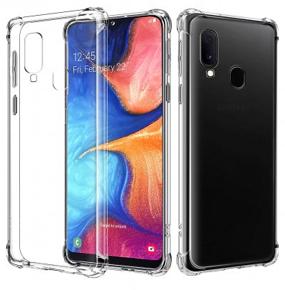 PHONILLICO Coque Antichoc Silicone Transparent pour Samsung Galaxy A20e []