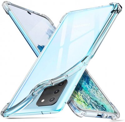 PHONILLICO Coque Antichoc Silicone Transparent pour Samsung Galaxy S20 []
