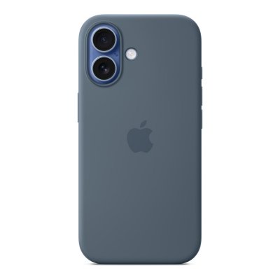 APPLE Coque  en silicone avec MagSafe bleu maritime pour iPhone 17