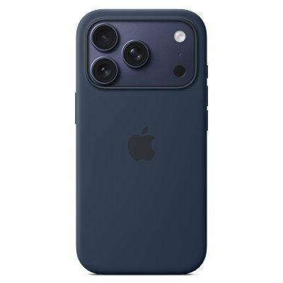 APPLE Coque  en silicone avec MagSafe minuit pour iPhone 17 Pro