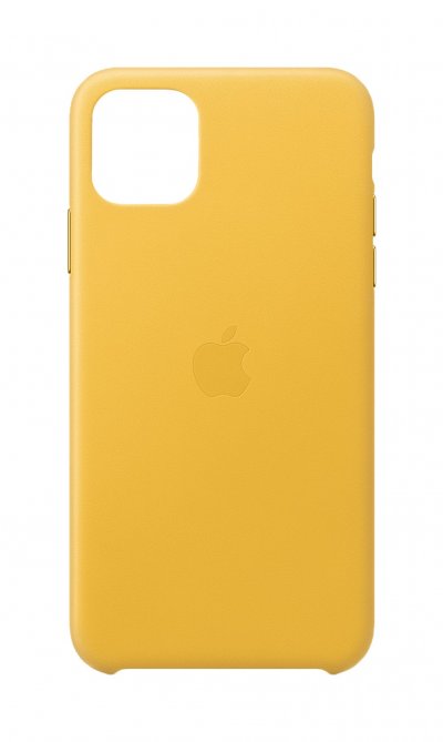 APPLE Coque  iPhone 11 Pro Max Cuir Jaune