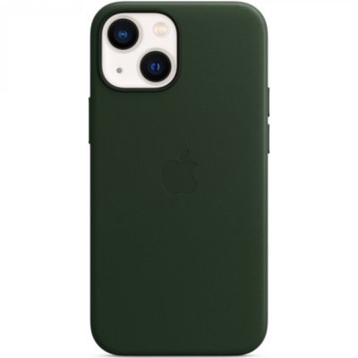 APPLE Coque  iPhone 13 mini Cuir vert MagSafe 