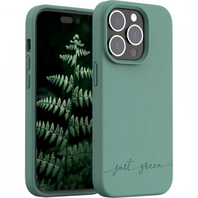 JUST GREEN Coque Apple iPhone 14 Pro Biod&eacute;gradable Night Green  - Neuf