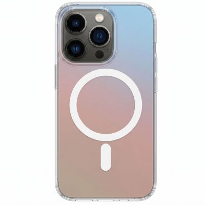 3MK Coque Apple iPhone 15 Pro Max MagSafe Holographique Antichoc Multicolore