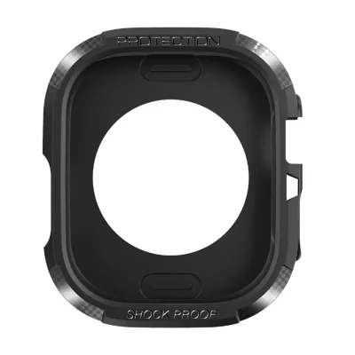 AVIZAR Coque Apple Watch 8 7 45mm Et 6 5 4 2 44mm Et 3 2 1 45mm Fibre De Carbone Noir