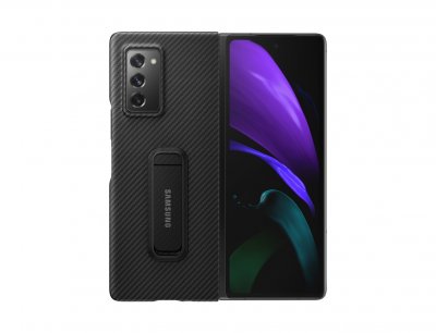 SAMSUNG Coque aramid fonction stand noire pour  g z fold 2 