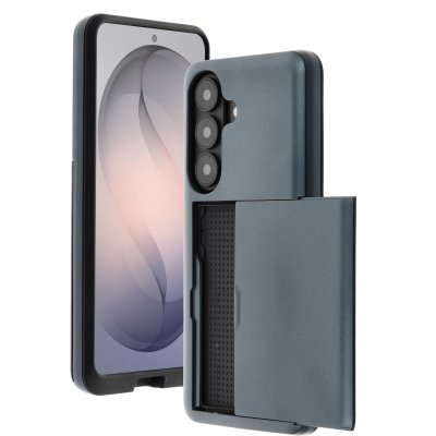 IMOSHION Coque arri&egrave;re avec porte-cartes pour Samsung Galaxy S26 - Bleu fonc&eacute;