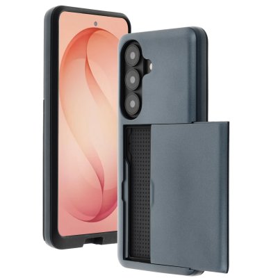IMOSHION Coque arri&egrave;re avec porte-cartes pour Samsung Galaxy S26 Plus - Bleu fonc&eacute;