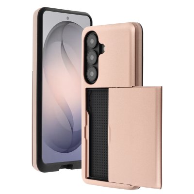 IMOSHION Coque arri&egrave;re avec porte-cartes pour Samsung Galaxy S26 - Rose Gold