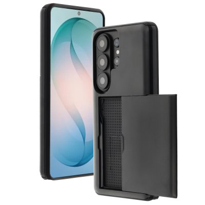 IMOSHION Coque arri&egrave;re avec porte-cartes pour Samsung Galaxy S26 Ultra - Noir