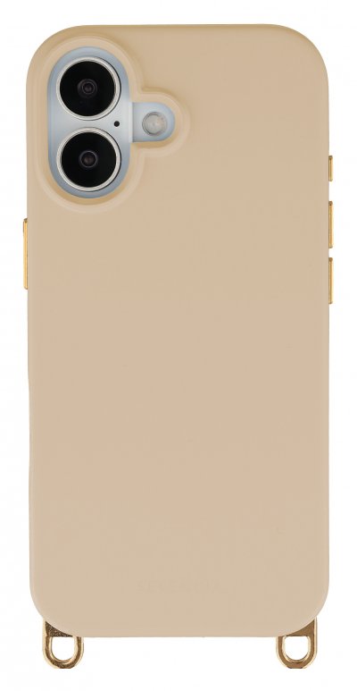 SELENCIA Coque arri&egrave;re Rivi&egrave;ra MagSafe avec crochets amovibles pour iPhone 17 Beige
