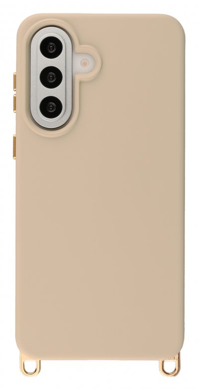 SELENCIA Coque arri&egrave;re Rivi&egrave;ra MagSafe crochets amovibles Silicone pour Samsung Galaxy A57 (5G) Milky Latte