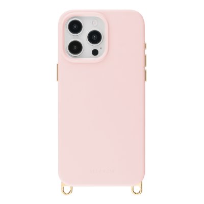 SELENCIA Coque arri&egrave;re Rivi&egrave;ra MagSafe pour iPhone 15 Pro Max - Crochets amovibles - Silicone - Sorbet Pink
