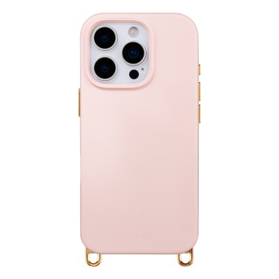 SELENCIA Coque arri&egrave;re Rivi&egrave;ra MagSafe pour iPhone 16 Pro Max - Crochets amovibles - Silicone - Sorbet Pink