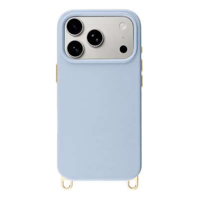 SELENCIA Coque arri&egrave;re Rivi&egrave;ra MagSafe pour iPhone 17 Pro - Crochets amovibles - Bleu