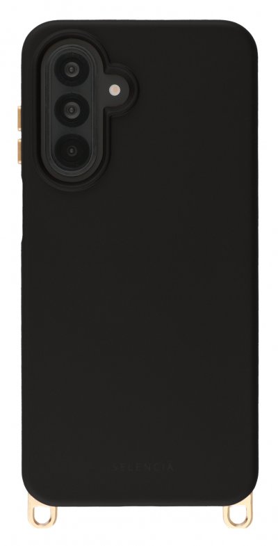 SELENCIA Coque arri&egrave;re Samsung Galaxy A17 (5G/4G) Rivi&egrave;ra MagSafe avec crochets amovibles - Noir