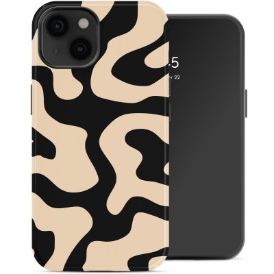 SELENCIA Coque arri&egrave;re Vivid avec MagSafe pour iPhone 14 - Art Wave Black