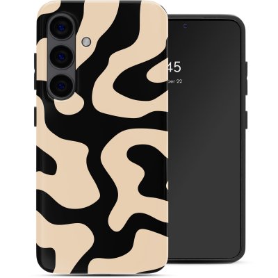 SELENCIA Coque arri&egrave;re Vivid avec MagSafe pour Samsung Galaxy S24 - Art Wave Black