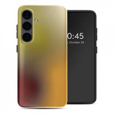 SELENCIA Coque arri&egrave;re Vivid pour Samsung Galaxy S24 - Gradient Olive Dust