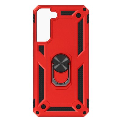 AVIZAR Coque  Samsung S22 Plus Bimati&egrave;re Bague Rouge