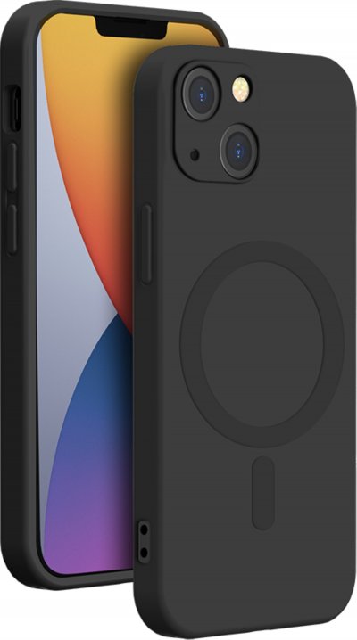 BIGBEN CONNECTED Coque  iPhone 14 MagSafe silicone noir Noir Bigben