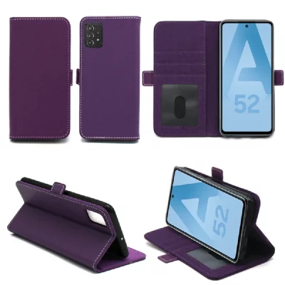 XEPTIO Coque bross&eacute;e noire pour Samsung Galaxy A52 4G / A52 5G / A52s Carbon Antichoc