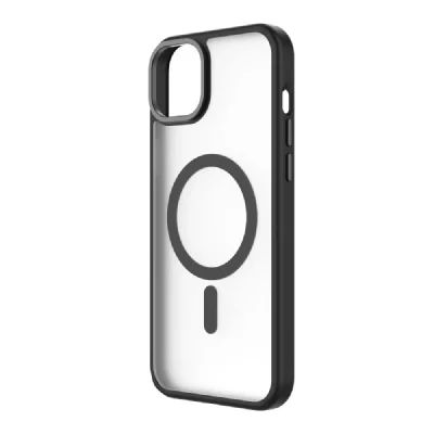 QDOS Coque bumper  Iphone 15 Plus MagSafe Hybrid SNAP noir