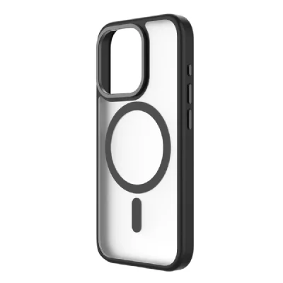 QDOS Coque bumper  Iphone 15 Pro MagSafe Hybrid SNAP Noir