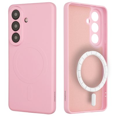 IMOSHION Coque Couleur avec MagSafe pour Samsung Galaxy S26 - Candy Pink
