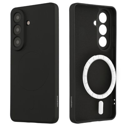 IMOSHION Coque Couleur avec MagSafe pour Samsung Galaxy S26 - Noir
