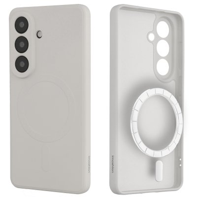 IMOSHION Coque Couleur avec MagSafe pour Samsung Galaxy S26 Plus - Beige