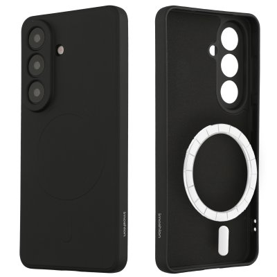 IMOSHION Coque Couleur avec MagSafe pour Samsung Galaxy S26 Plus - Noir