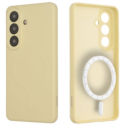 IMOSHION Coque Couleur avec MagSafe pour Samsung Galaxy S26 Plus - Vanilla